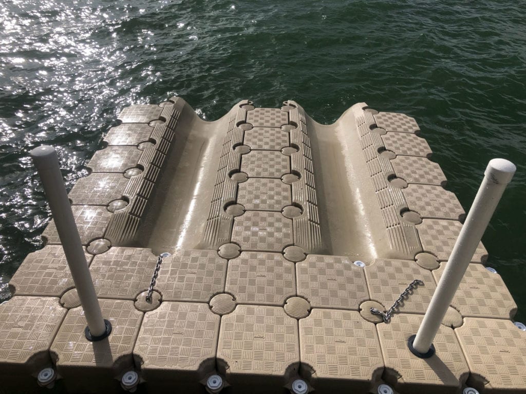 JetSLIDE 2-slide-on Jet Ski dock with posts - Candock Miami